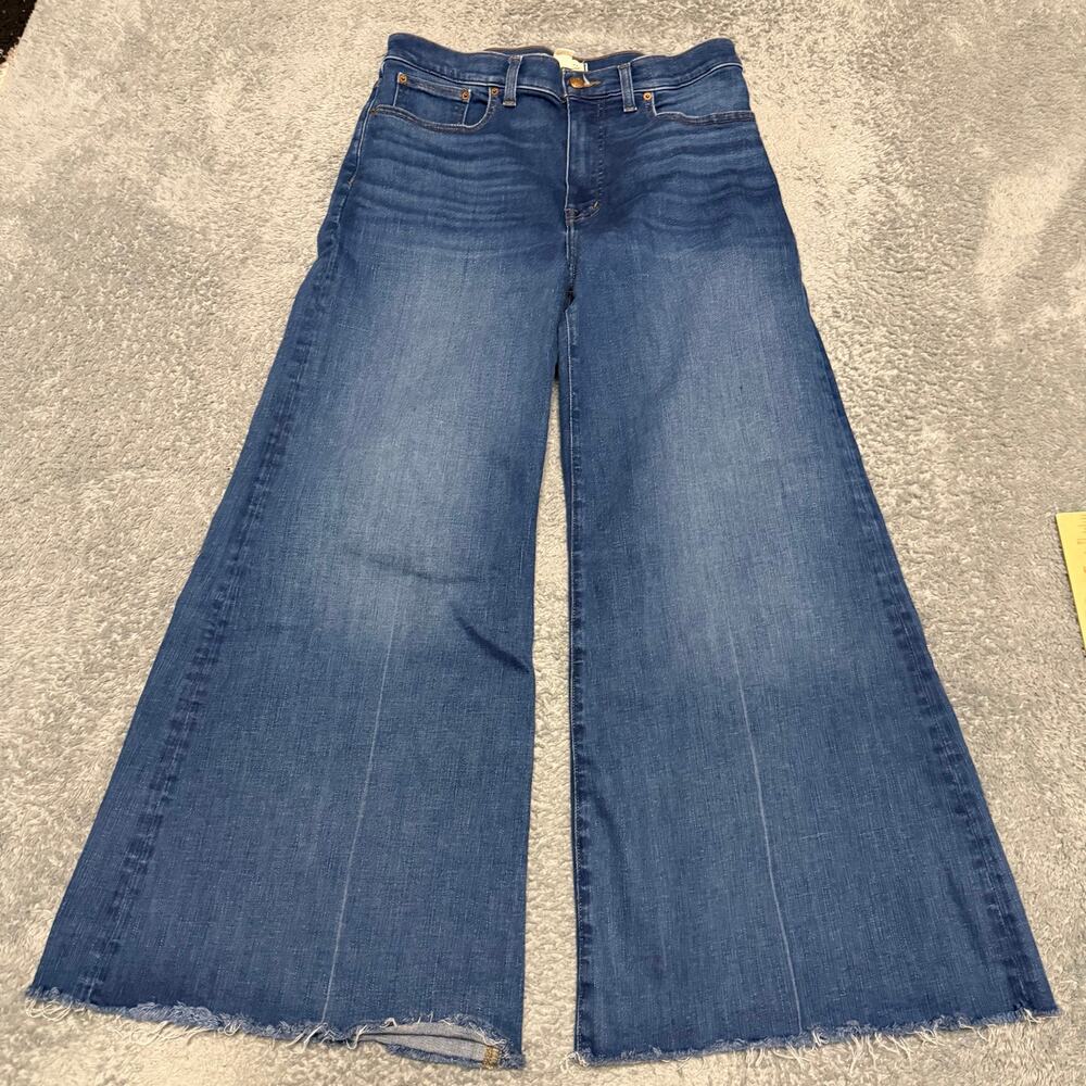 Madewell Jeans Womens 29 (30x27) Baggy Flared Wide Leg High Rise Denim